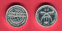Republica de Guinea Ecuatorial 25 Pesetas Guineanas Silbermünze Banco Mundial -