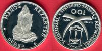 Republica de Guinea Ecuatorial 100 Pesetas Guineanas Silbermünze Dürer -