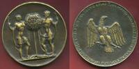 Germany Deutschland Preußen Prussia Bronze Cast Gußmedaille Preussisches Ministerium für Volkswohlfahrt Teilvergoldet -