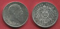 Germany Deutschland Baden Kaiserreich 5 Mark Silber 50. Regierungsjubiläum Friedrich -