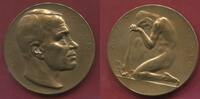 AUSTRIA Österreich Bronze Medaille von Hofner a.d. Tod des Burg-Schauspielers Josef Kainz am 20.Sept -