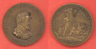 Frankreich Medaille Bronze Heinrich IV., Juno und Fortune Edge Rand Bronze -