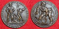 Deutschland Germany Karl Goetz Bronze Gußmedaille Bronze Cast Inflation Bete und Arbeite Das Volk Der Staat Geldentwertung -