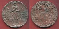 Germany Deutschland Karl Götz Medaille Große Eisen Guß Cast Iron Medaille bronziert Siegeszuversicht Ganz Europa ... wird Deutsch sein -