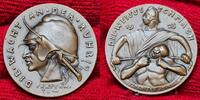 Germany Deutschland Karl Götz Medaille Bronzemedaille Satire Die Wacht an der Ruhr, Die Weisse Schmach, Kleine Variante -