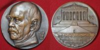Karl Goetz Deutschland Kaiserreich Bronzemedaile Bismarck Einzug in Walhalla -