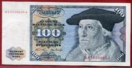 BRD, Deutsche Bundesbank 100 DM Deutsche Mark Banknote Kosmograph Sebastian Münster/ Adler Ser NA -