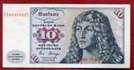 Western Germany FRG Bundesrepublik Deutschland 10 DM Banknote Gorch Fock Segelschiff Bartloser Mann Lucas Cranach d. Ä. Ersatznote YE -