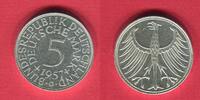 BRD Bundesrepublik Deutschland, FRG, Germany 5 Mark Kursmünze Silberadler -