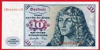 Western Germany FRG Bundesrepublik Deutschland 10 DM Banknote Gorch Fock Segelschiff Bartloser Mann Lucas Cranach d. Ä. CH M Serie -