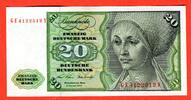 Western Germany FRG Bundesrepublik Deutschland 20 DM Deutsche Mark Banknote Elisabeth Tucher Dürer Geige mit Bogen, Klarinette Erste Serie GE ... Y -