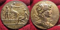 Frankreich France Bronzemedaille Weltausstellung Exposition Universelle v. Daniel Dupuis -