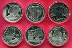 Niederlande 5 * 25 Ecu Silbermünzen & 1 * 10 Ecu Kupfermünze Lot aus sechs Ecu-Münzen - Persönlichkeiten -