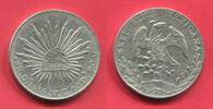 Mexico 8 Reales Durango City low mintage 996000 -