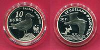 Frankreich 10 Euro Silbermünze Monnaie de Paris WWF Le Goeland d`Audouin -