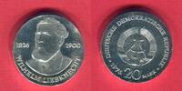 DDR Eastern GERMANY 20 Mark Silbergedenkmünze Gedenkmünze 150. Geburtstag von Wilhelm Liebknecht -