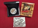 Tuvalu 1 Dollar Silbermünze - 1 oz Silver Proof Coin Endangered Series - Green and Golden Bell Frog - Goldener Laubfrosch -