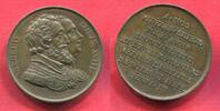 Frankreich France Bronzemedaille Bronze Ludwig XVIII. Heinrich IV. Denkmal -