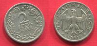 Germany, Weimarer Republik 2 Reichsmark Deutsches Reich, Weimarer Republik Jahrgang Key Date -