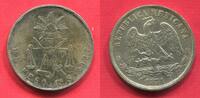 Mexico 1 Peso Rand Prägebedingt Edge due to minting process -
