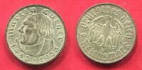III. Reich 2 Reichsmark 450. Geburtstag von Martin Luther -