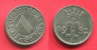 Freie Stadt Danzig (1920 - 1939) Free City 1 Gulden Nickel Nickel Coin -