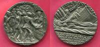 Deutschland Karl Goetz England Eisen Gußmedaille Cast Iron Versenkung der Lusitania Englischer Nachguß mit 5. May 1915 -