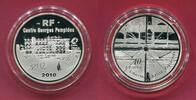 Frankreich 10 Euro Silbermünze Centre Pompidou -