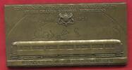 Frankreich France Große Bronzeplakette Einseitig 141 x 73 mm 50 Jahre Compagnie Internationale des Wagons-Lits 1876 - 1926 Schlafwagen Selten -