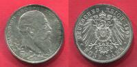 Germany Deutschland Baden Kaiserreich 5 Mark Silber 50. Regierungsjubiläum Friedrich -