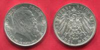 Deutsches Reich 3 Mark, Silbermünzen Luitpold Prinz Regent von Bayern (1821-1911) 90. Geburtstag -