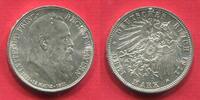 Deutsches Reich 3 Mark, Silbermünzen Luitpold Prinz Regent von Bayern (1821-1911) 90. Geburtstag -