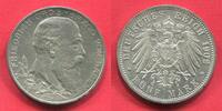 Germany Deutschland Baden Kaiserreich 5 Mark Silber 50. Regierungsjubiläum Friedrich -