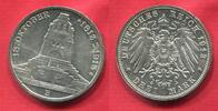 Sachsen, Saxony German Empire 3 Mark Silber Völkerschlachtdenkmal Leipzig Napoleon Defeat -