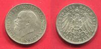 Kaiserreich Deutschland Bayern 3 Mark Ludwig III. 1913 - 1918 -