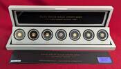 Gabun 7 Goldmünzen je 0,5 Gramm Gold Half Gram Gold Coins mit Ruthenium-Veredelung -