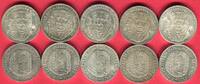 BRD Bundesrepublik Deutschland, FRG, Germany 10 x 5 DM Leibniz & Gebrüder Humboldt - German Commemorative Coins -