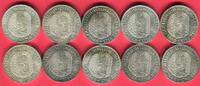 BRD Bundesrepublik Deutschland, FRG, Germany 10 x 5 DM Gottfried Wilhelm Leibniz Lot - German Commemorative Coins -