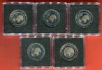 Germany 5 x 5 Euro Gedenkmünzen Blauer Planet Erde - Blue Planet Earth - Komplettsatz alle Prägestätten -