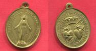 Religion Frankreich tragbare Bronzemedaille La Gloire des Sacres Coers Maria Herzen -