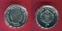 Monaco 5 Euro Silbermünze Albert II. OVP -