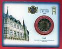 Luxemburg 2 Euro Gedenkmünze 90. Jahrestag Thronbesteigung von Großherzogin Charlotte -