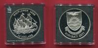 Kiribati 10 Dollars Silbermünze Geschichte der Seefahrt - Mayflower 1620 -