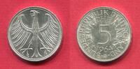 Bundesrepublik Deutschland 5 DM Silber Kursmünze Silberadler - Prägestätte Karlsruhe -
