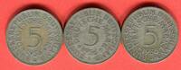 Bundesrepublik Deutschland 3 x 5 DM - Deutsche Mark Silberadler Lot D F J - kompletter Jahrgangssatz -