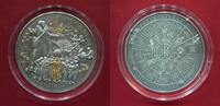 Silbermedaille Jesus Christus von Nazareth mit Goldveredelung -