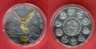 Mexiko 1 Onza Plata Pura Libertad - 1 oz - mit Teilvergoldung -