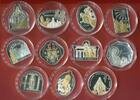 Cook Islands 11 x 5 Dollar aufwendig gestaltete Silbermünzen Religiöse Motive - Vatikan - Päpste - Papst Johannes Paul II. -