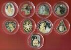 Cook Islands 9 x 5 Dollar aufwendig gestaltete Silbermünzen Religiöse Motive - Vatikan - Päpste - Papst Johannes Paul II. -