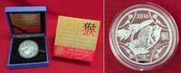 Australien 1 Dollar Fine Silver Proof Coin Lunar Series II - Year of the Monkey - Jahr des Affen -